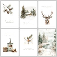 Kaarten gezegende kerstdagen (6 st.)